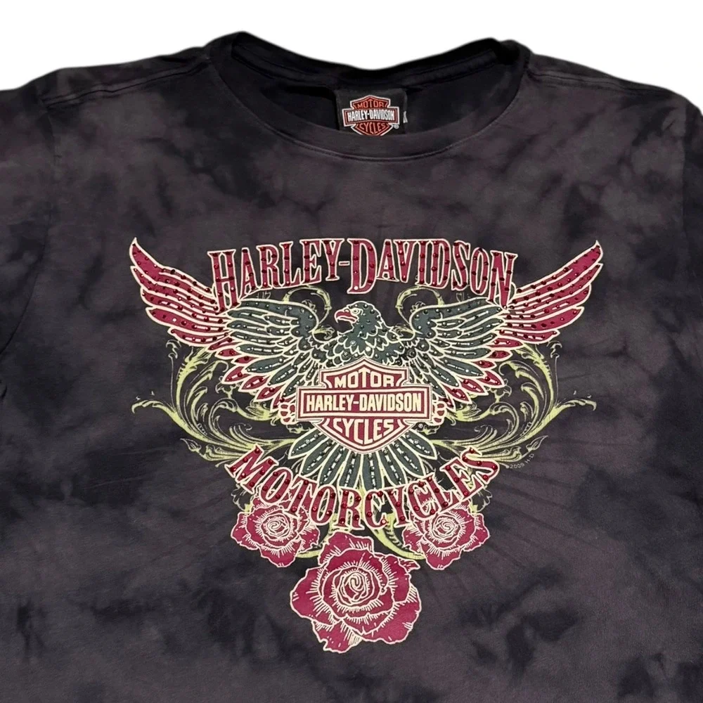 2009 Harley Davidson Shallotte North Carolina‎ Rhinestone Shirt Women's Small